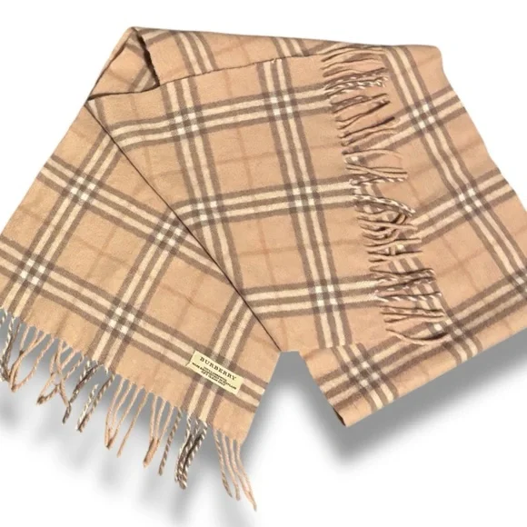 Burberry Check Fringe Scarf - Picture 3 of 4
